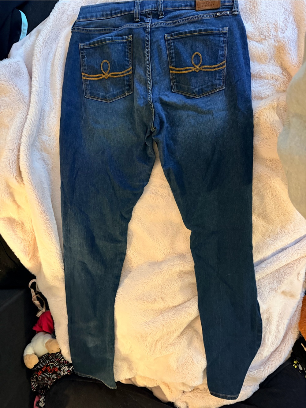 Vintage Lucky Brand Sofia Skinny Jeans detailed back clover pocket